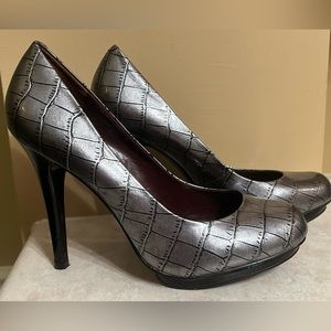 Jessica Simpson Layla High Heel Shoes Metallic Women's Size 9B Platform